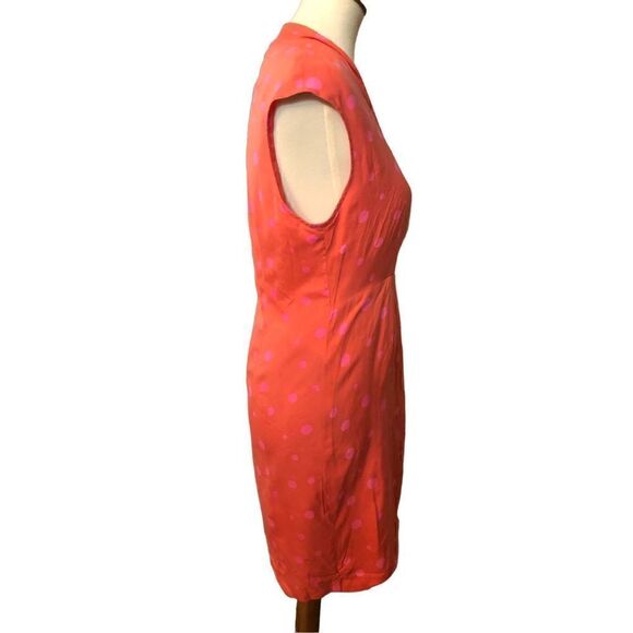 Crossing Pointe silk faux wrap polka dot dress - Picture 4 of 9